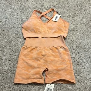 Aybl workout set PEACH CAMO